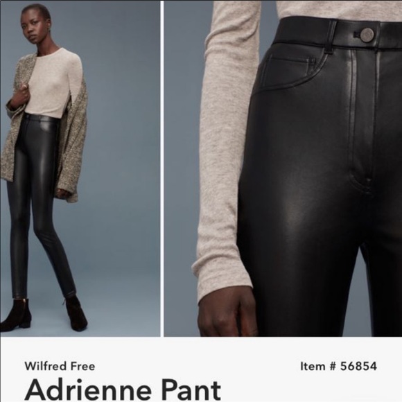 ARITZIA VEGAN LEATHER PANTS / size 4